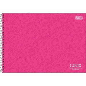 Caderno de Desenho Milimetrado 60fls Lunix Cores Capa Dura TILIBRA