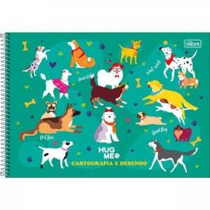 Caderno Desenho 80fls HUg Me Capa Dura TILIBRA