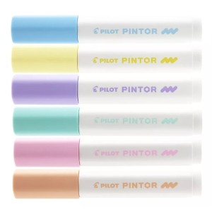 CANETA PILOT PINTOR 1.4MM C/6 CORES PASTEIS