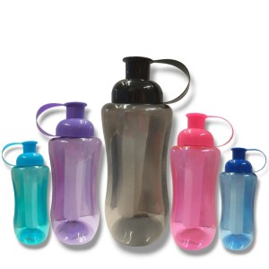 GARRAFA SQUEEZE PLASTICO 550ML C/PORTA GELO CORES KAZ