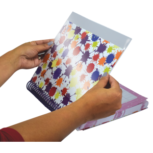 CAPA P/CADERNO C/2 UNIDADES (FRENTE E VERSO) CRISTAL DAC