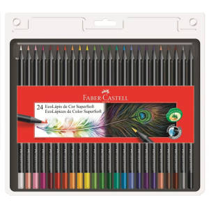 LAPIS DE COR 24 CORES SUPER SOFT FABER CASTELL